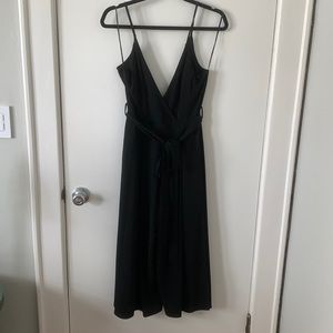 Black low cut jumpsuit